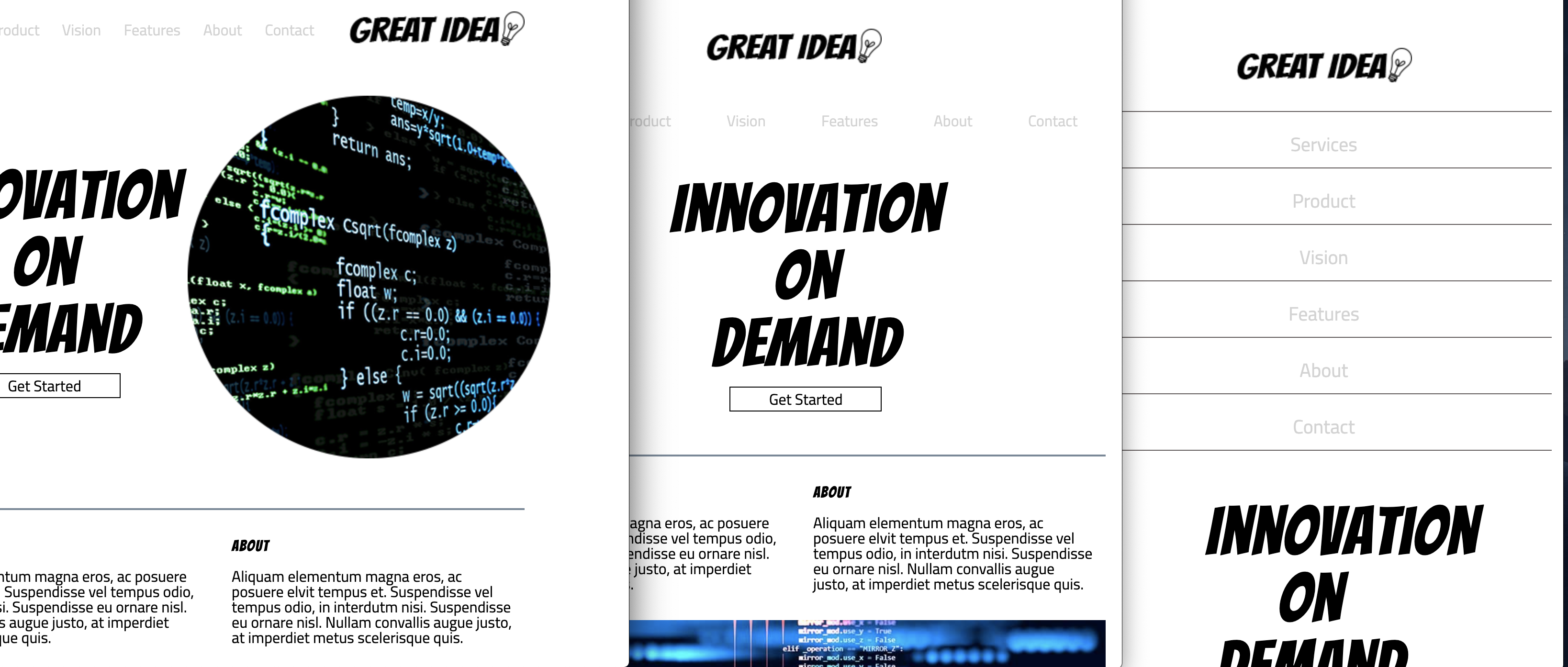 responsive page